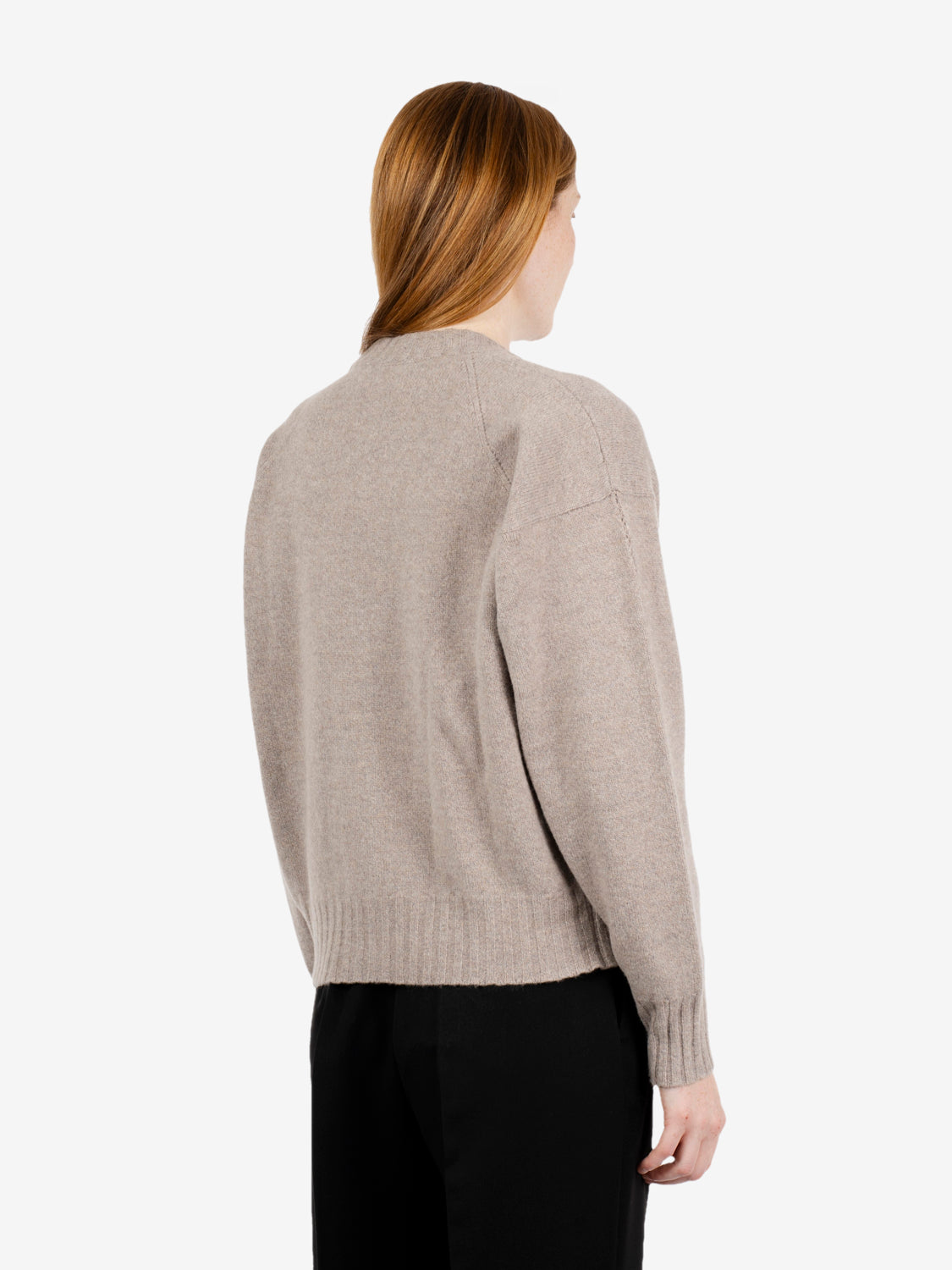 Oyster wool cardigan