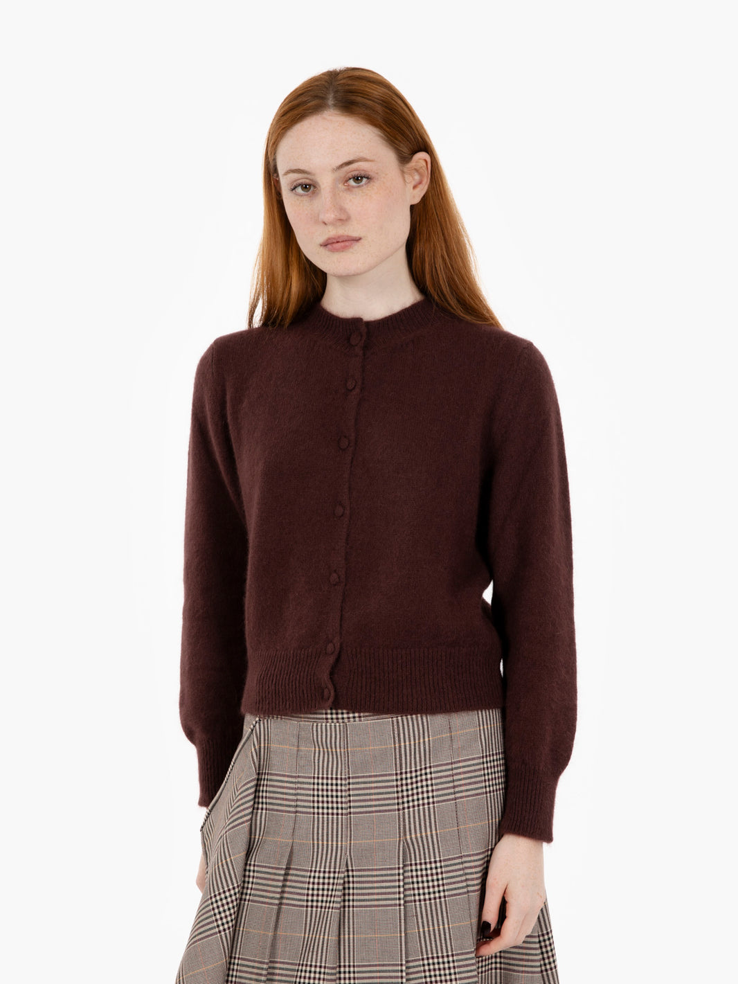 Cardigan mohair fondente