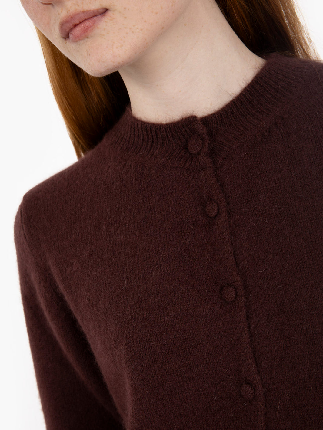 Cardigan mohair fondente
