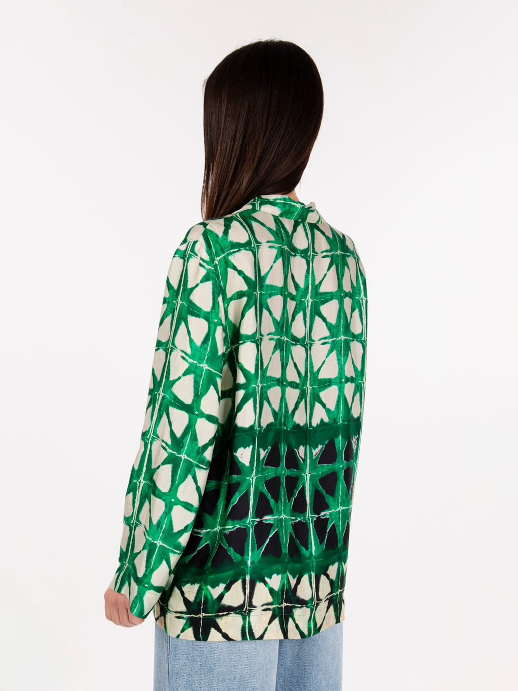Camicia in fantasia verde