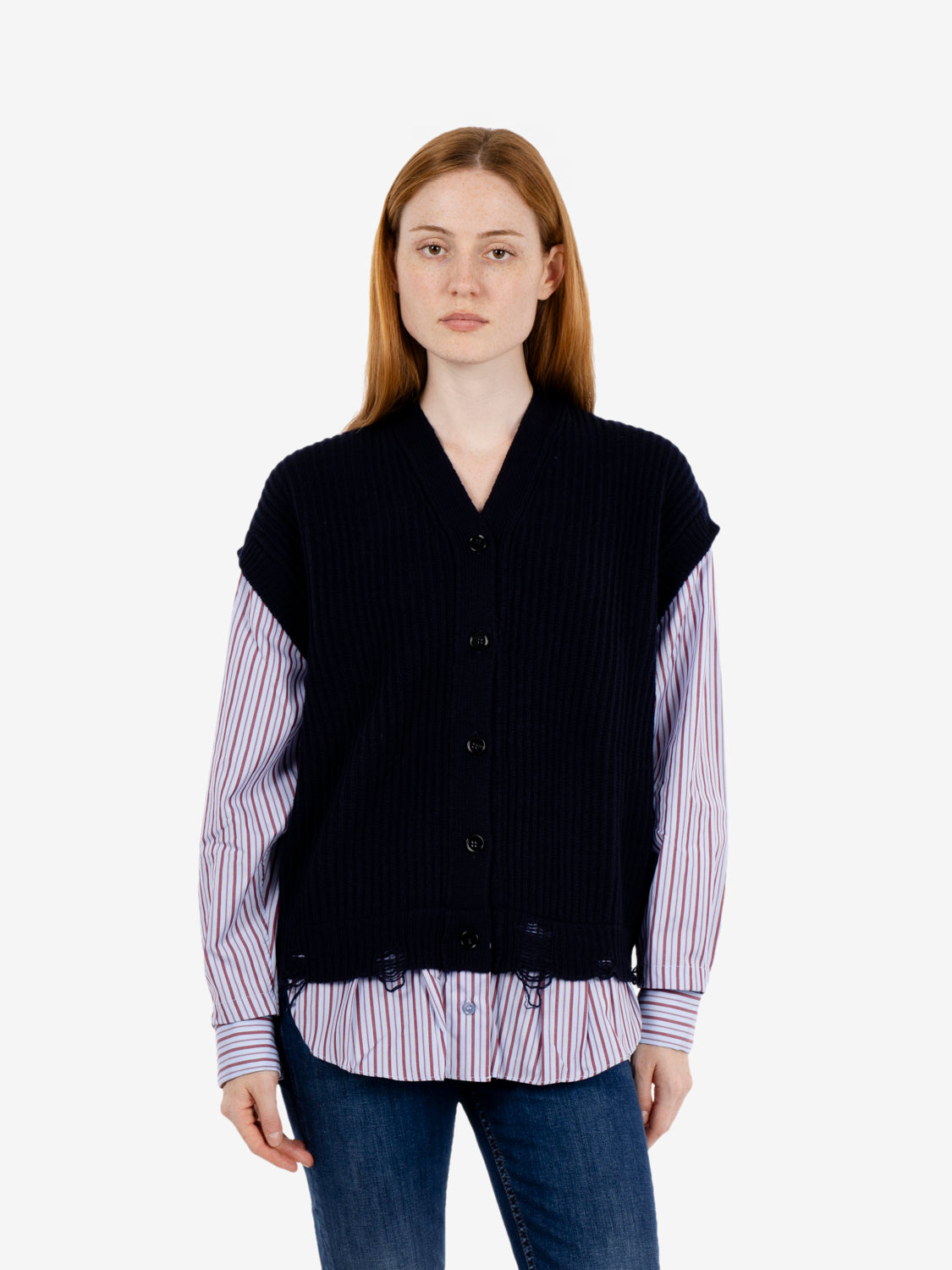 VEST AND SHIRT BLUE/BLACK M3AC0016_ACU89S