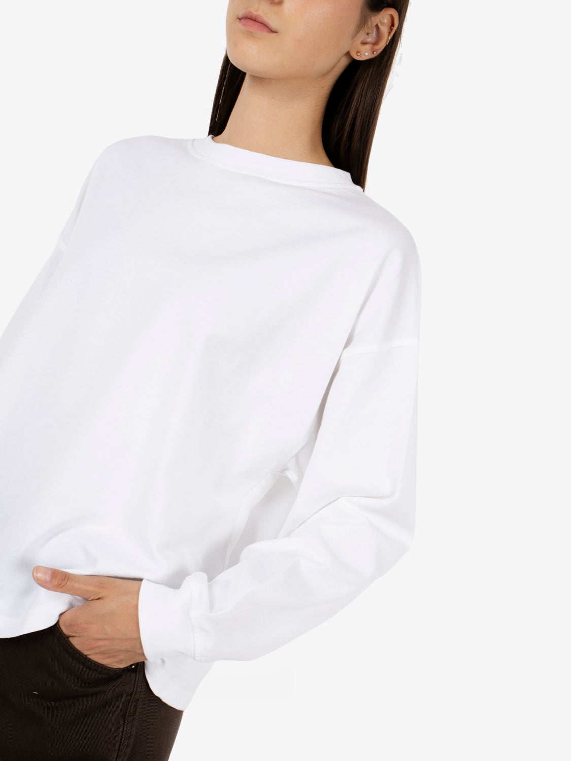 White cotton jersey