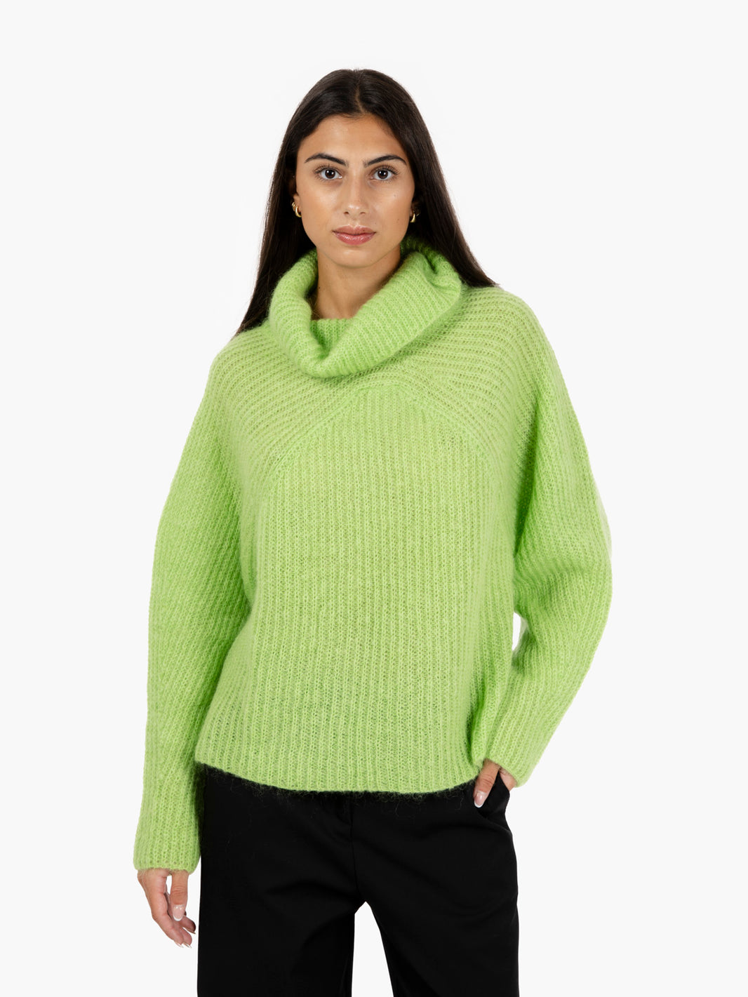 Apple Mohair Turtleneck Sweater
