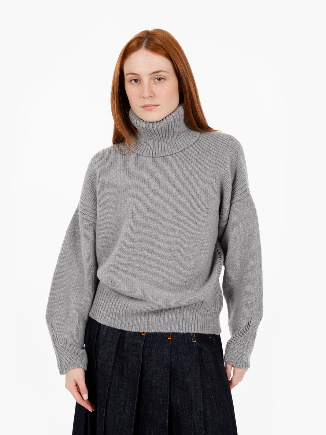 Concrete turtleneck sweater