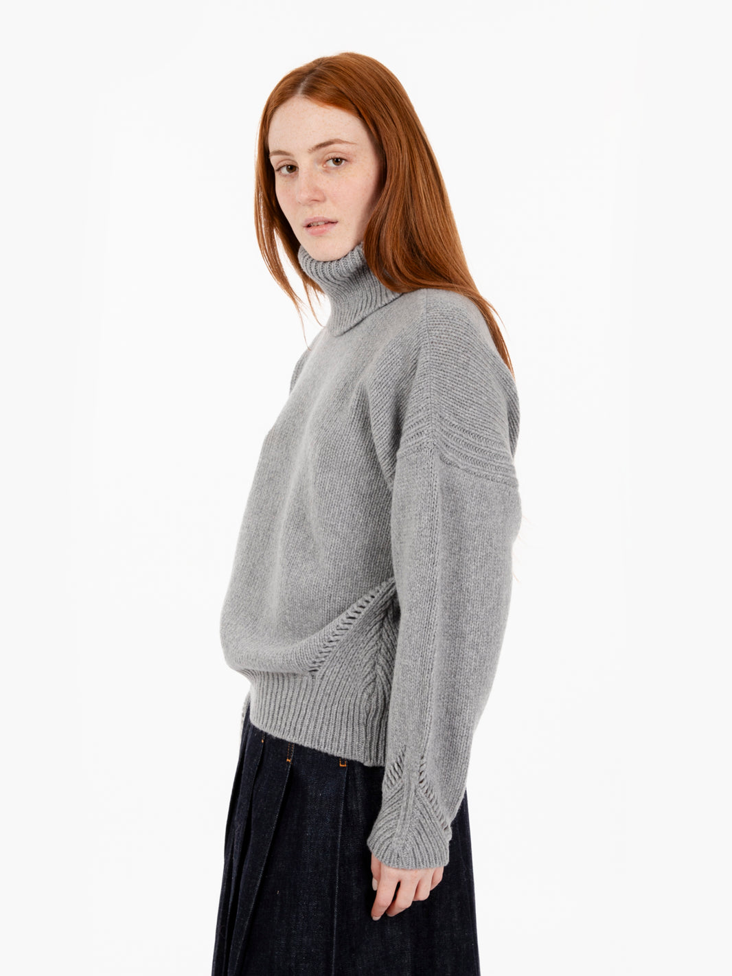 Concrete turtleneck sweater