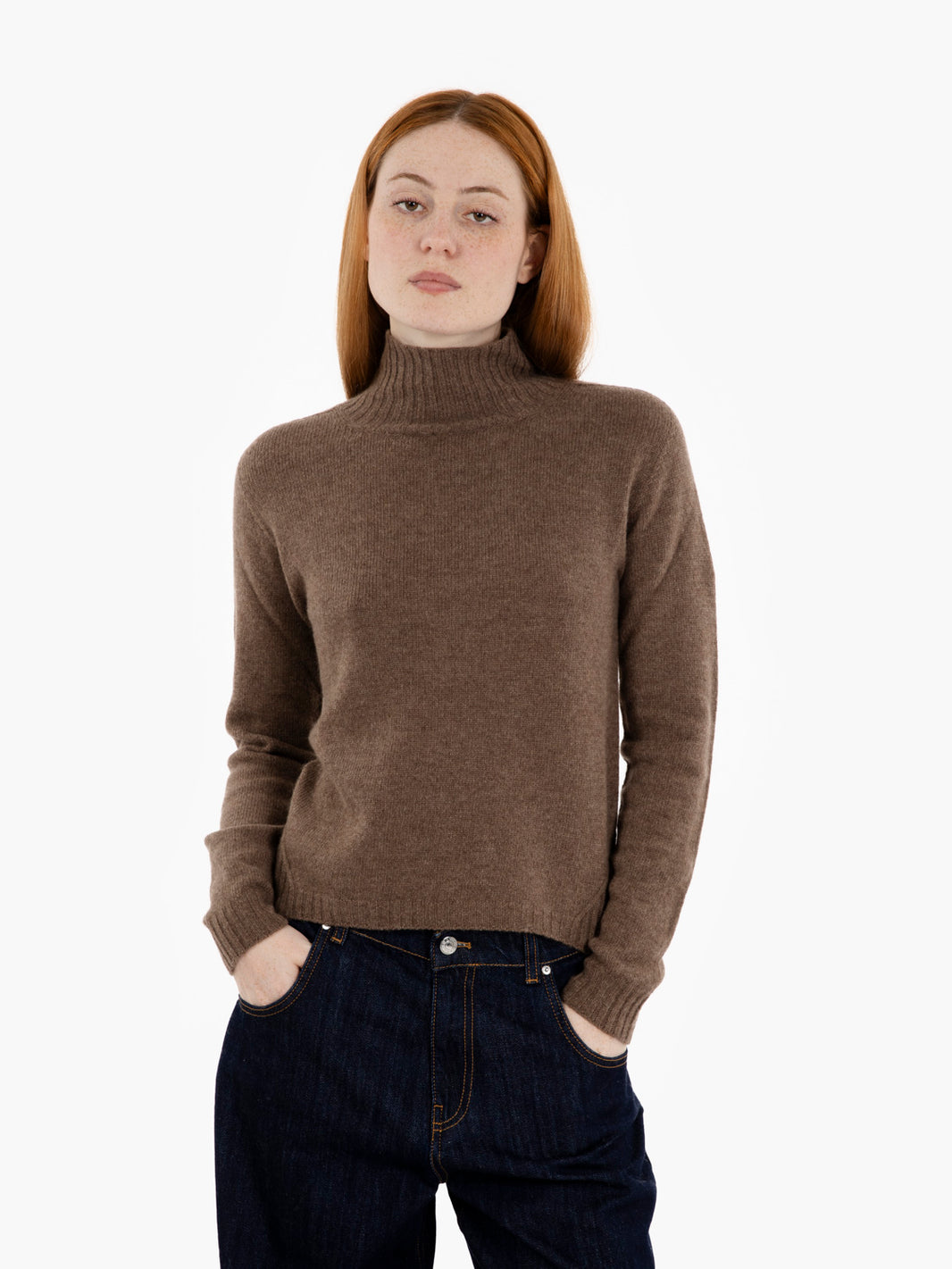 Hazelnut turtleneck sweater