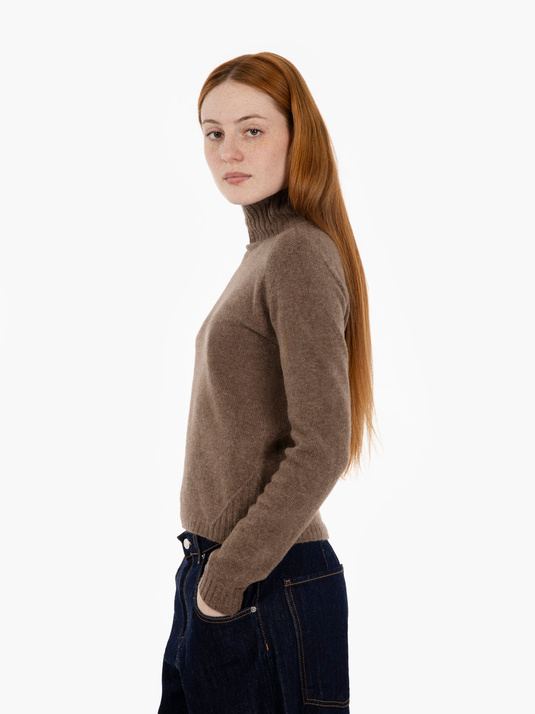 Hazelnut turtleneck sweater