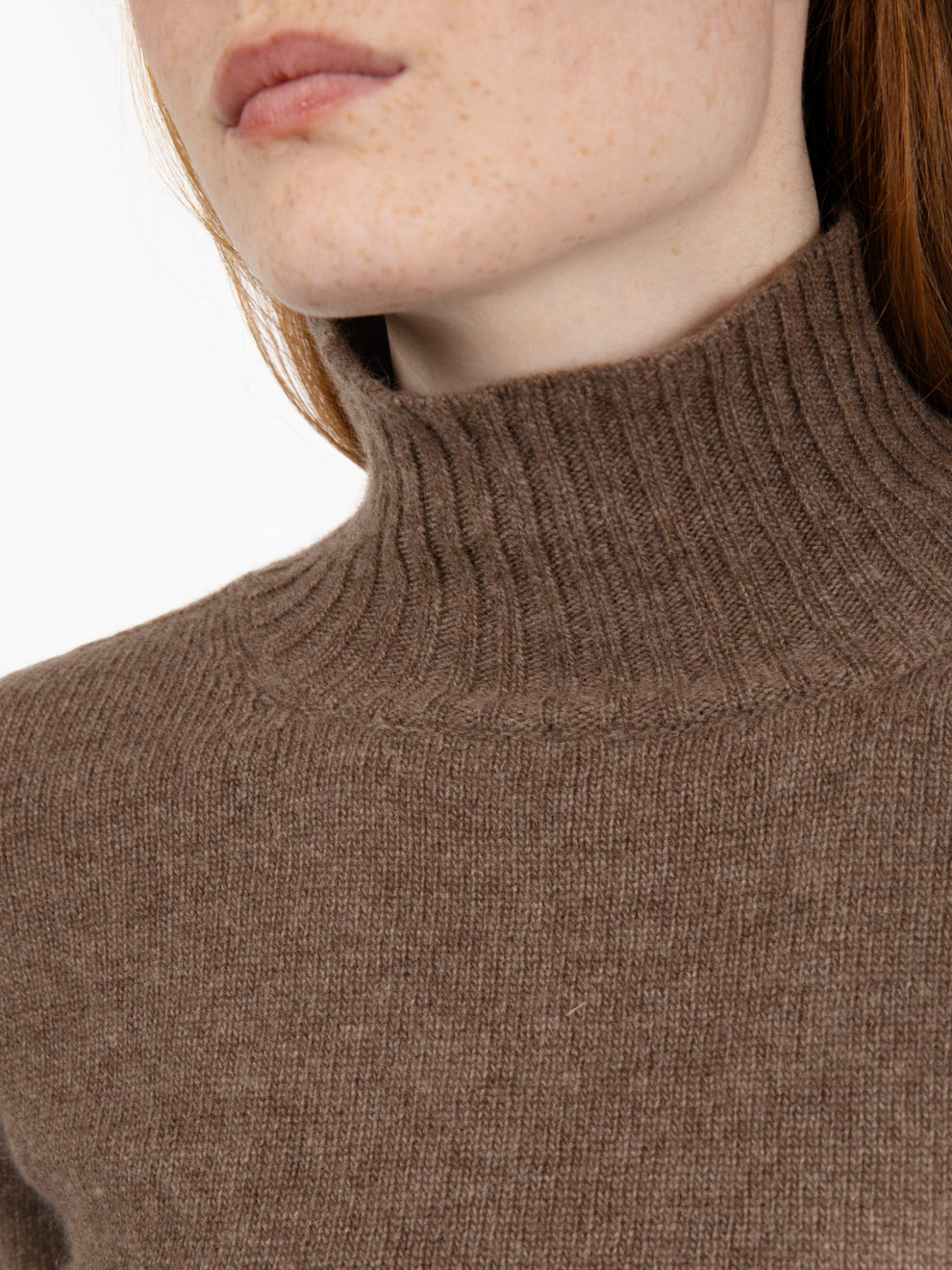 Hazelnut turtleneck sweater