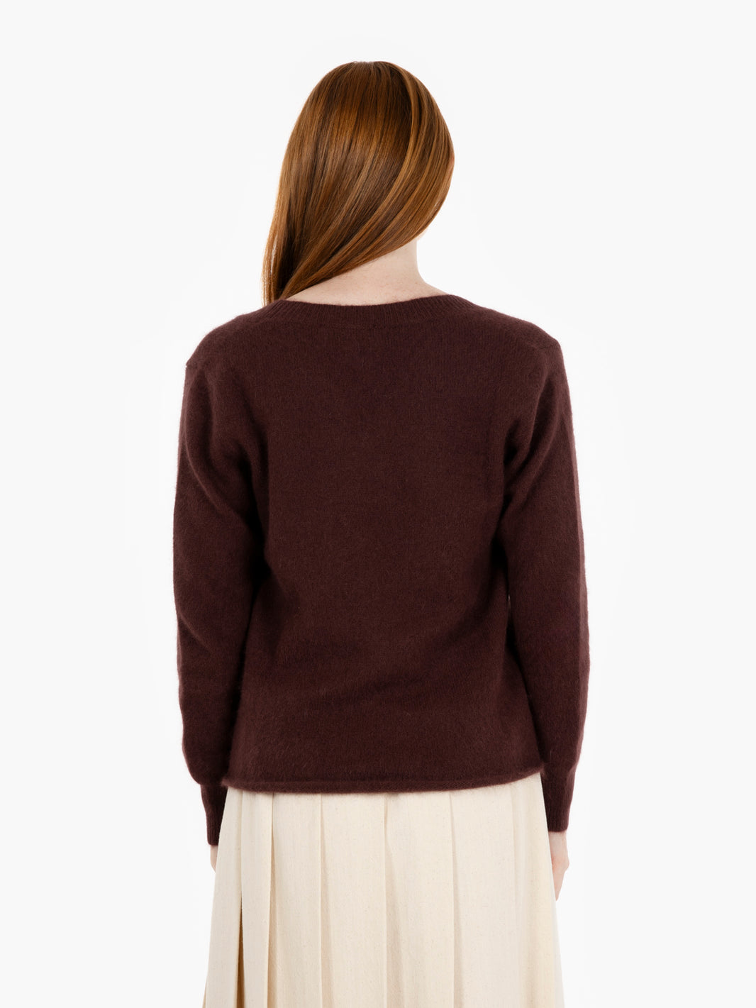 Maglione con scollo a v fondente