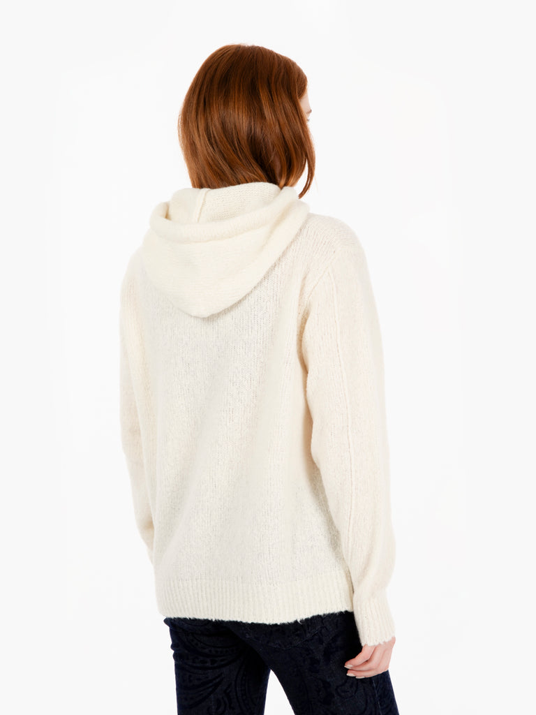 SOLOTRE - Maglione felpa latte