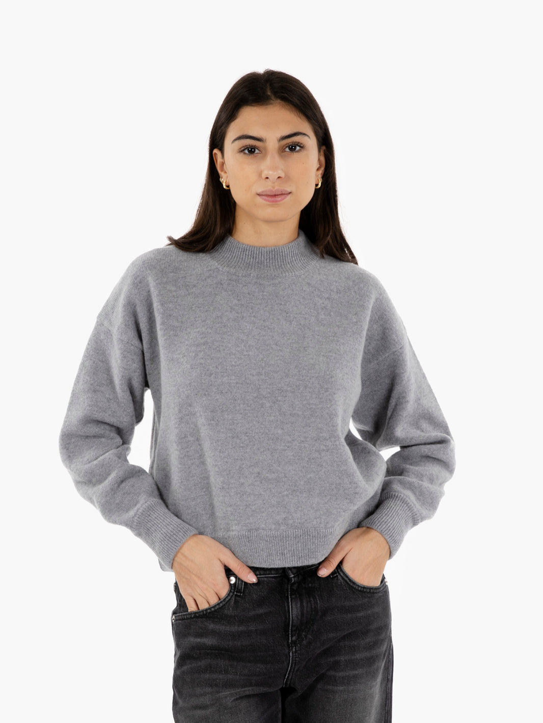 Maglione girocollo alluminio