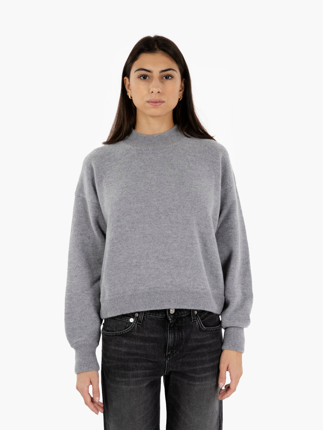 Maglione girocollo alluminio