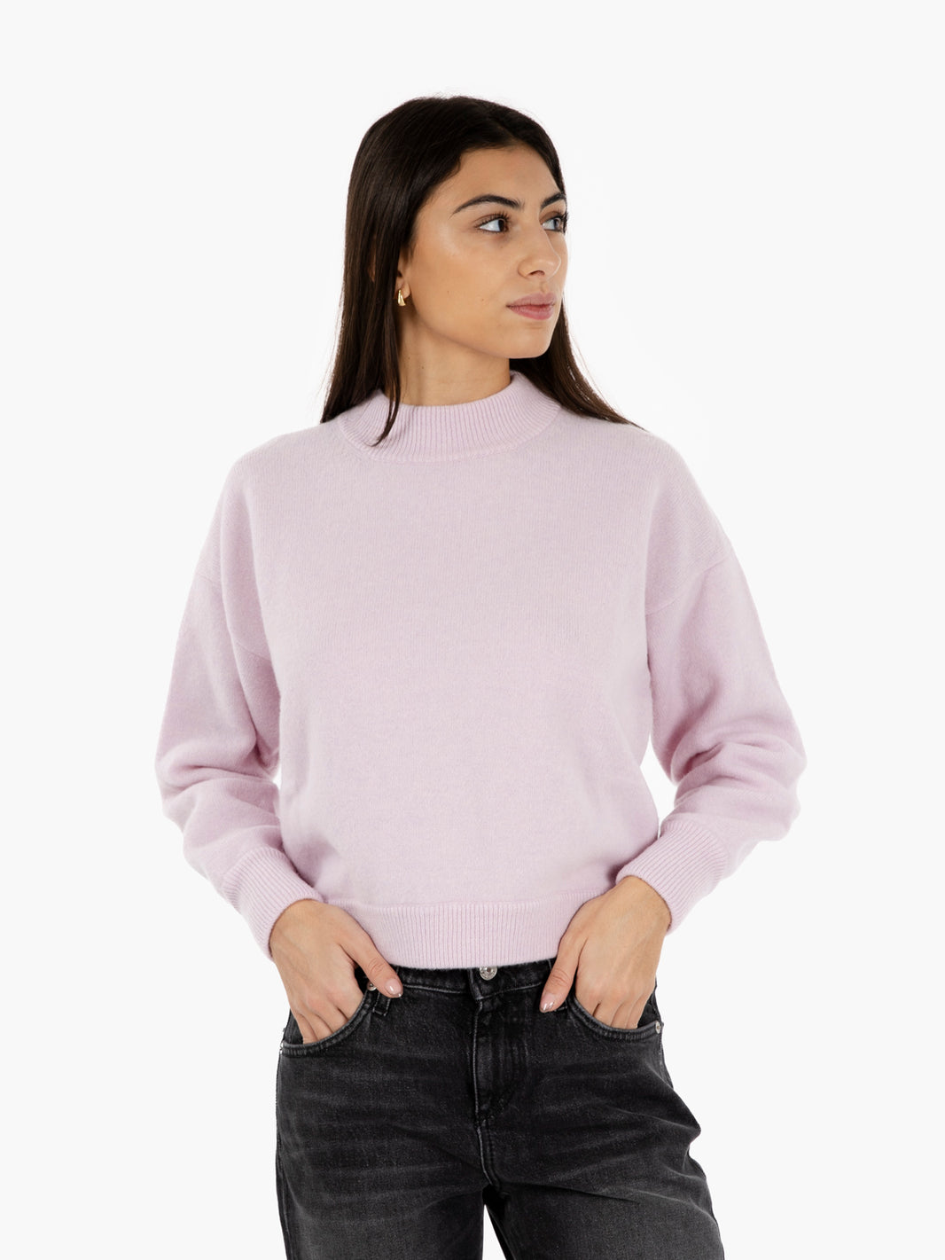 Maglione girocollo confetto
