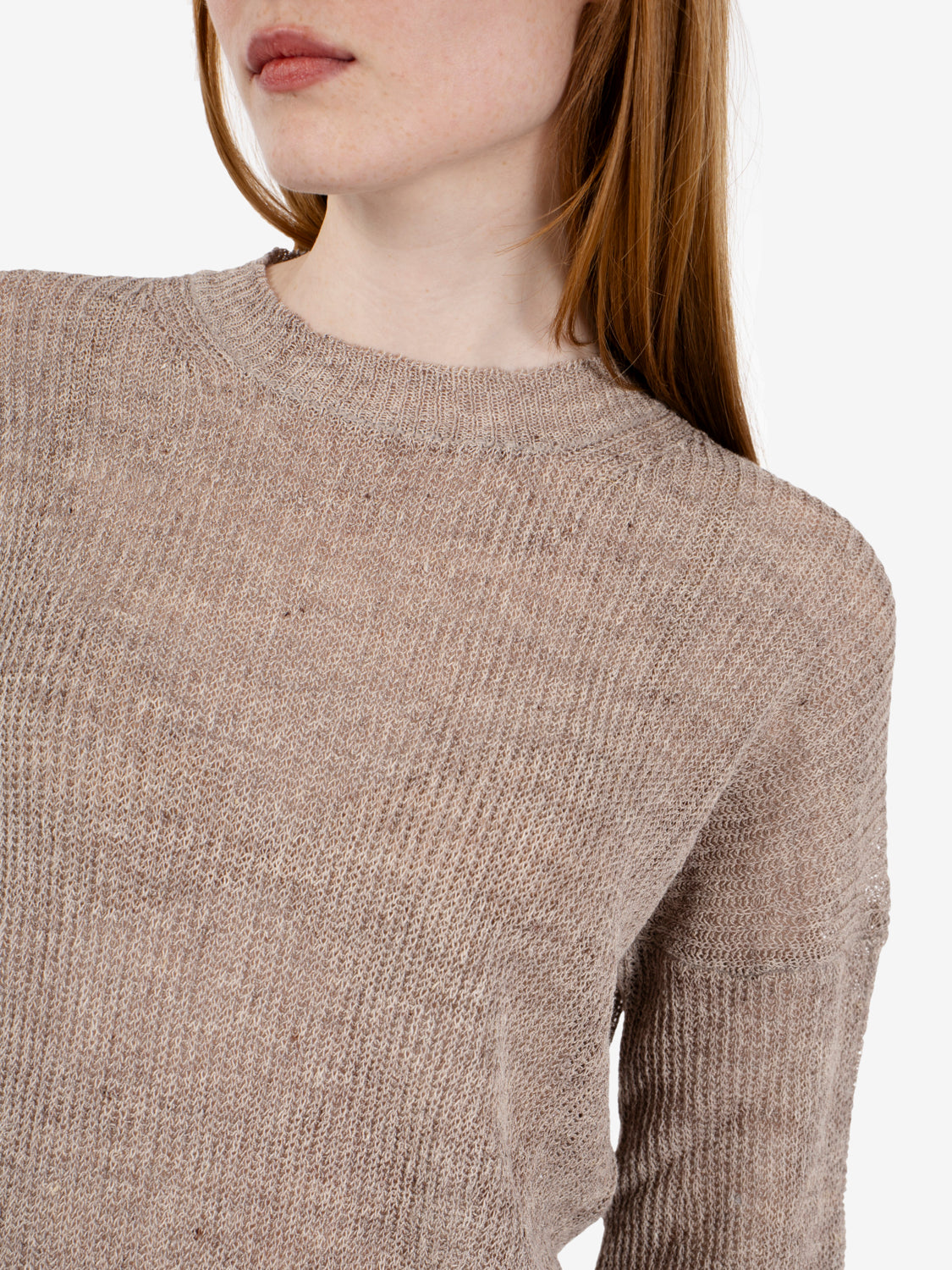 Maglione girocollo corda
