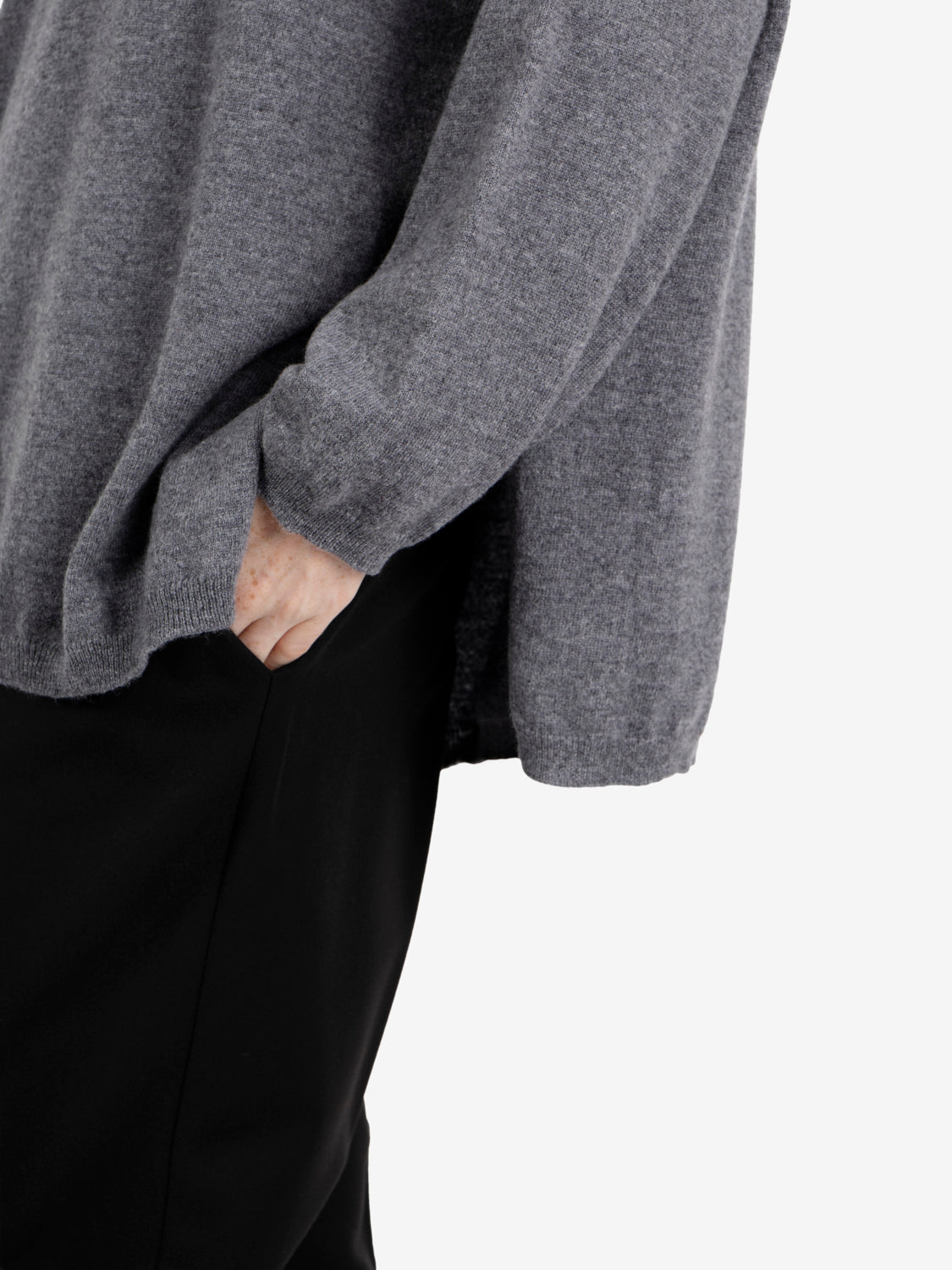 Stone oversized wool sweater
