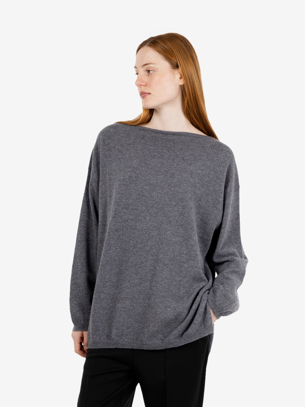 Stone oversized wool sweater