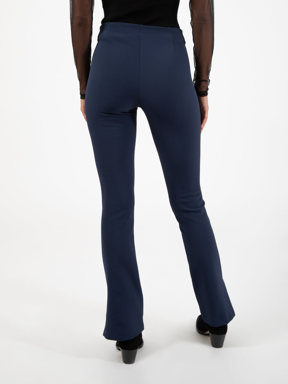 Pantaloni flare navy