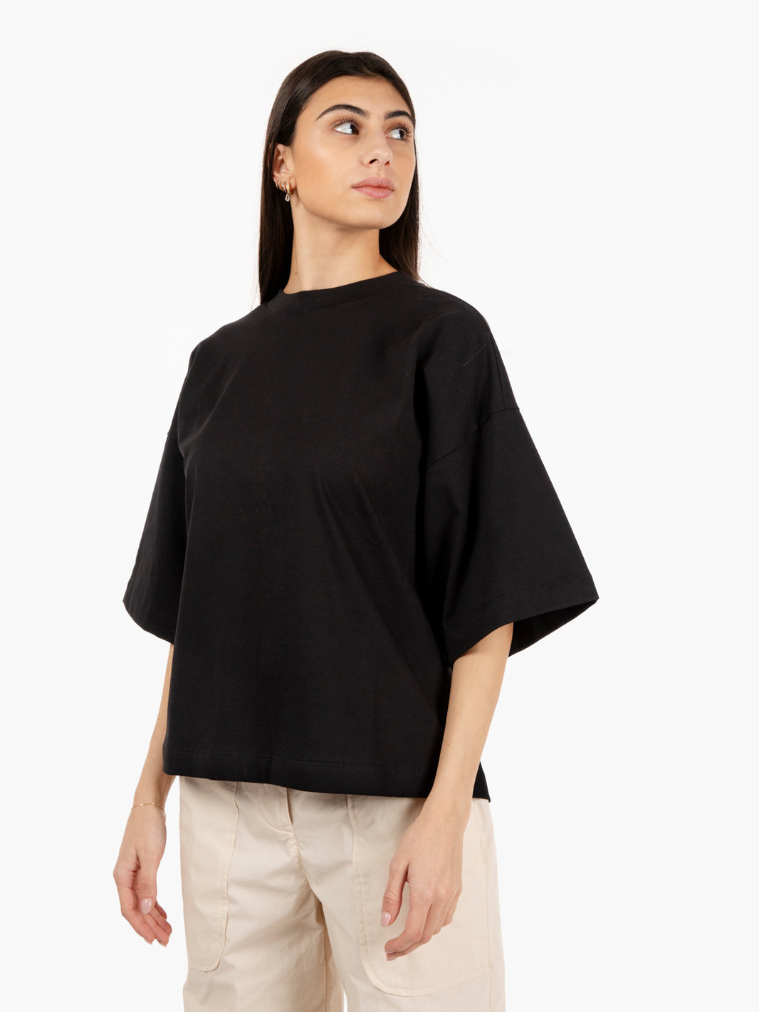 Black Back Zip T-Shirt