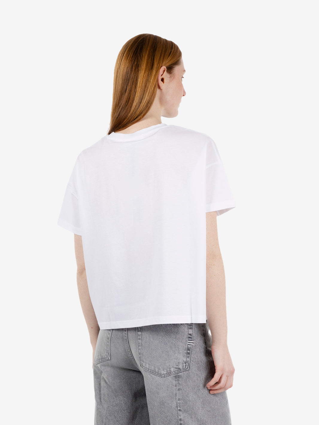 White crew neck T-shirt