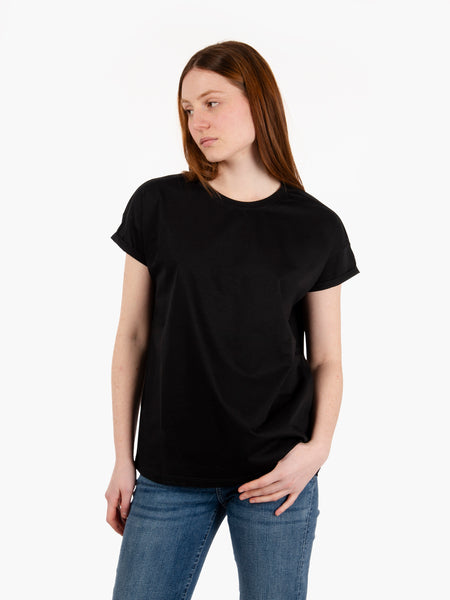 T-shirt oversize girocollo nero