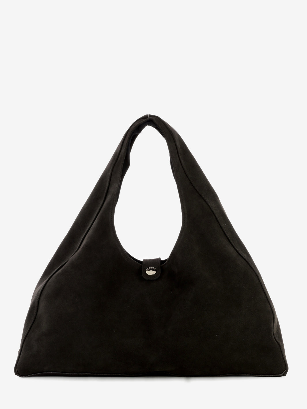 Borsa hobo in suede marrone
