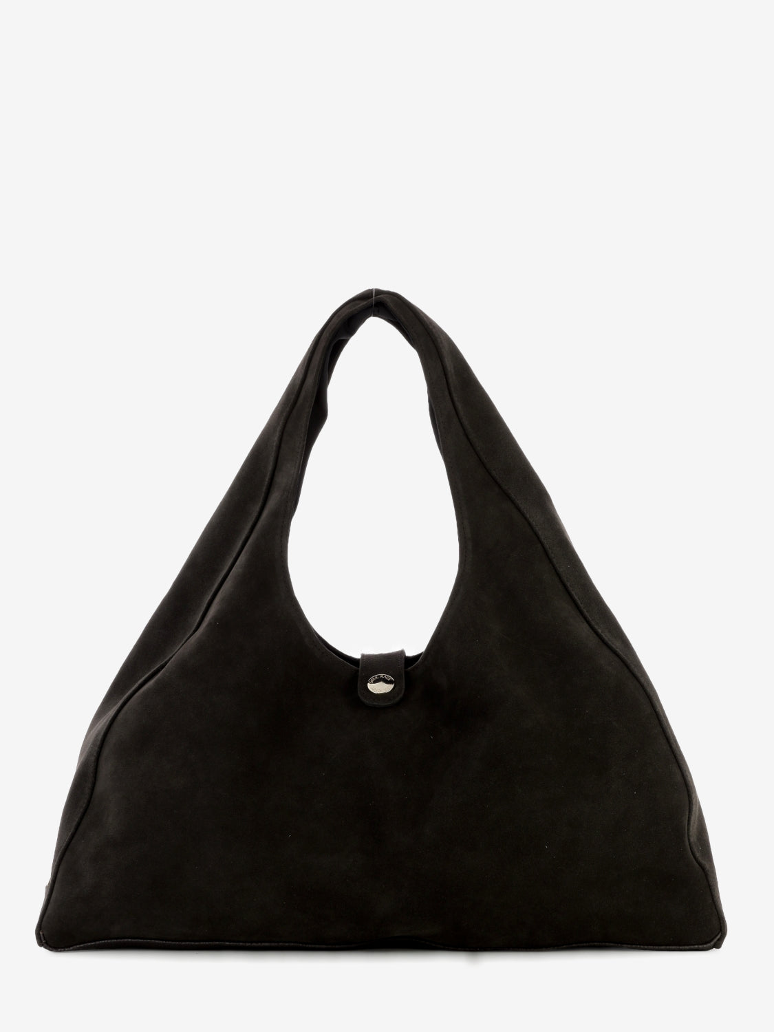 Borsa hobo in suede marrone