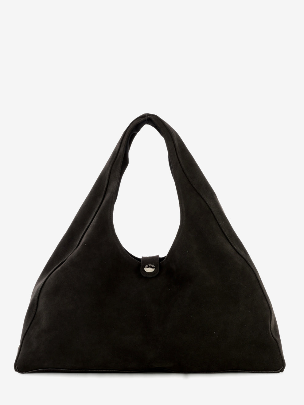 Borsa hobo in suede marrone
