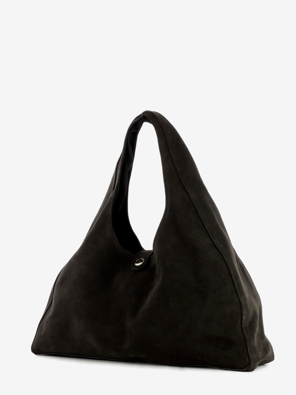 Borsa hobo in suede marrone