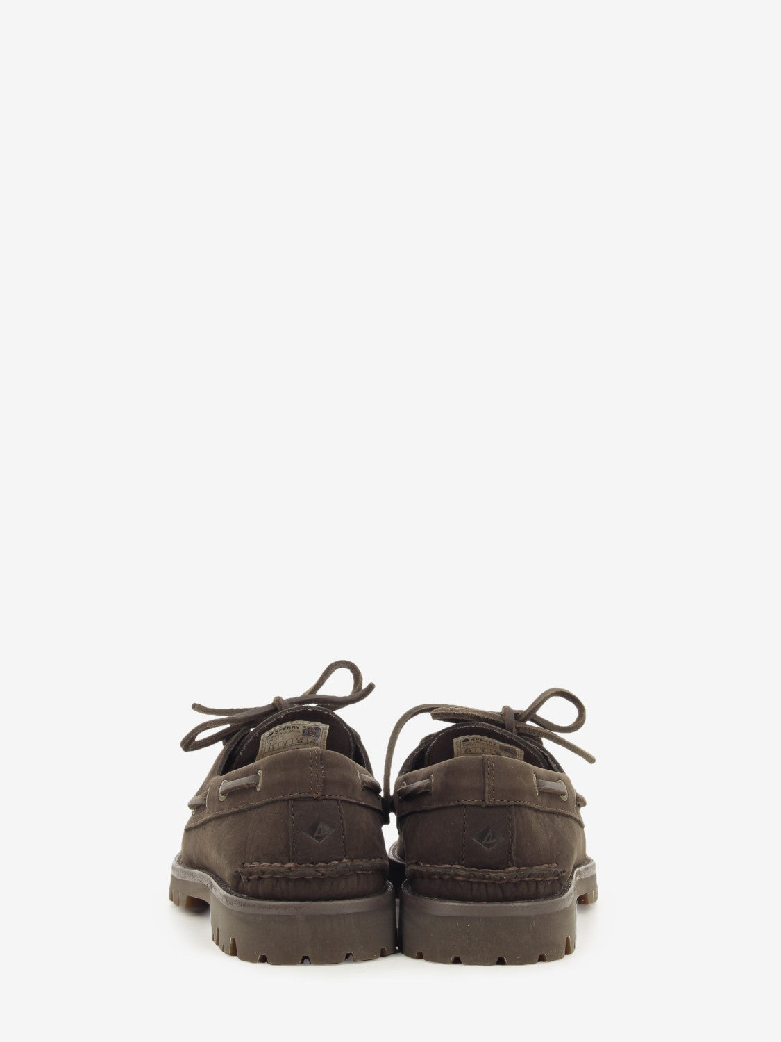 BROWN SUEDE ROCK BOTTOM BOAT SHOE SPSAO2EYELOWLUG-JLN