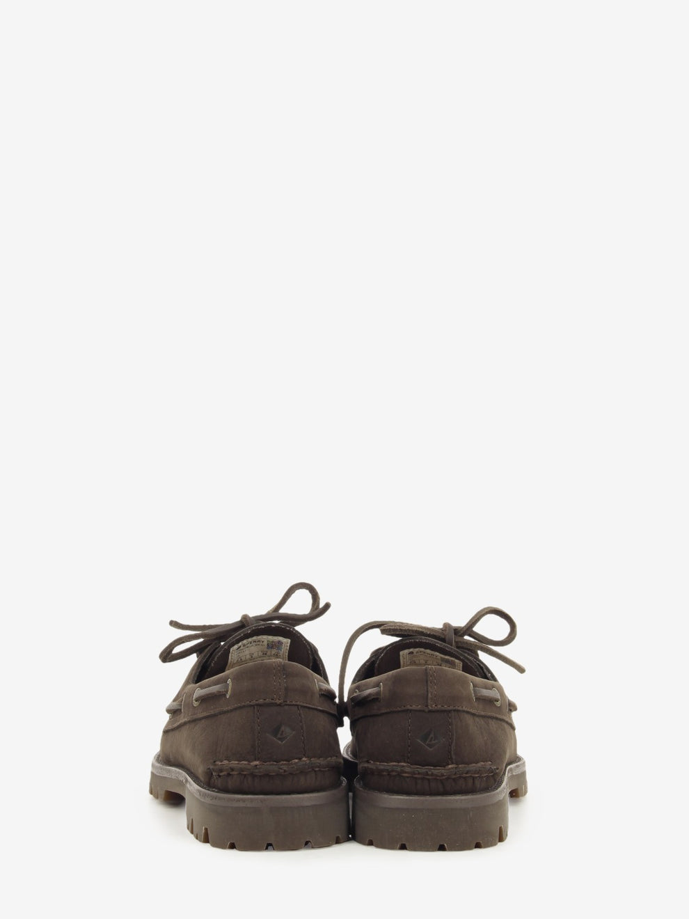 BROWN SUEDE ROCK BOTTOM BOAT SHOE SPSAO2EYELOWLUG-JLN