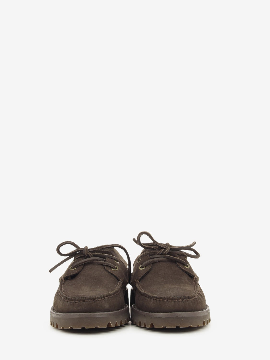 BROWN SUEDE ROCK BOTTOM BOAT SHOE SPSAO2EYELOWLUG-JLN
