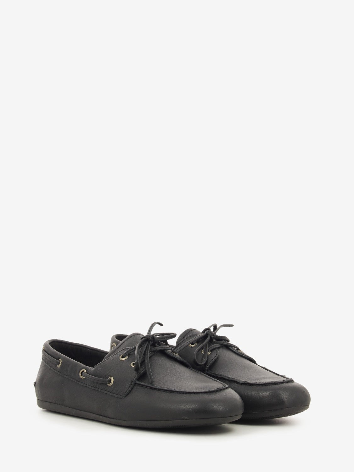 SLIMBOATKILT BLACK SMOOTH LEATHER SPSSLIMBOAT-BKL