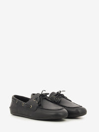 SLIMBOATKILT BLACK SMOOTH LEATHER SPSSLIMBOAT-BKL