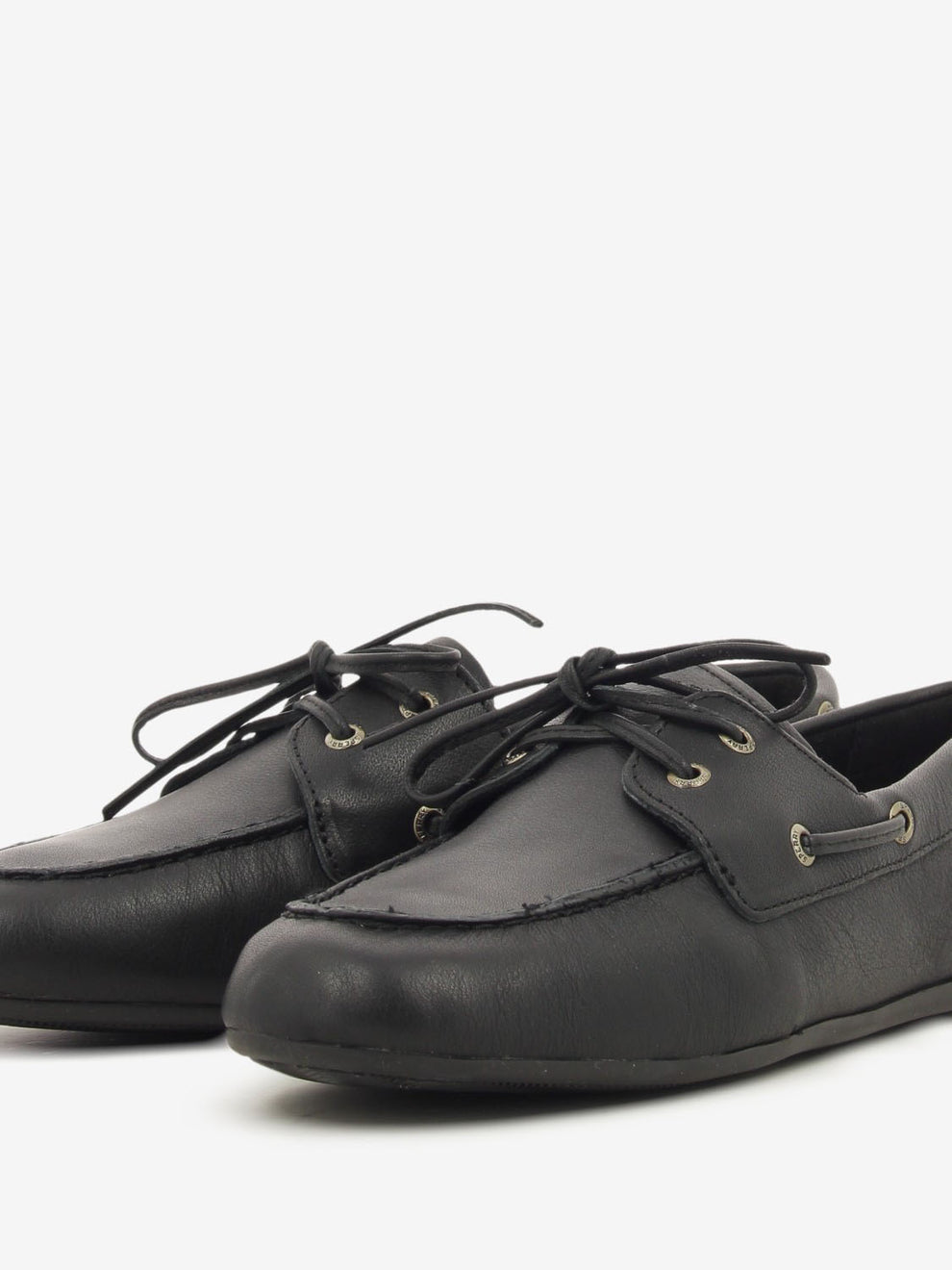 SLIMBOATKILT BLACK SMOOTH LEATHER SPSSLIMBOAT-BKL