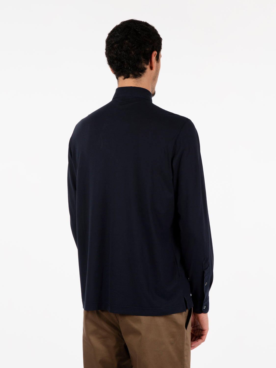 Camicia manica lunga blu navy