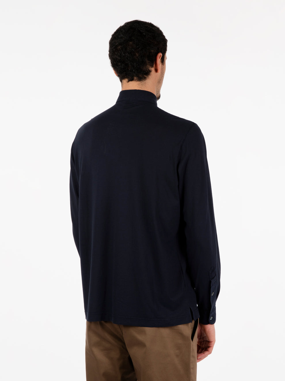 Camicia manica lunga blu navy