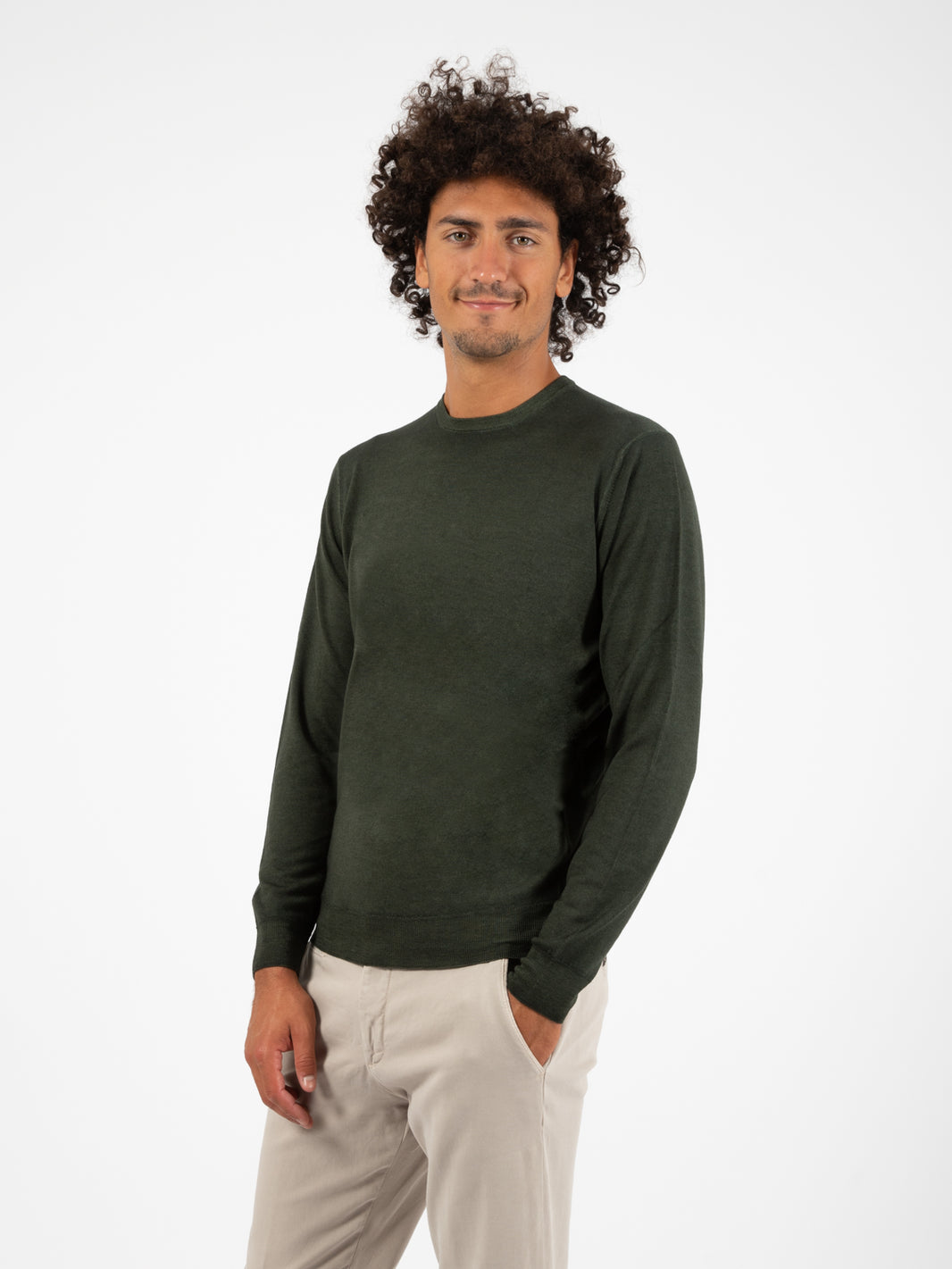 Maglione leggero girocollo militare