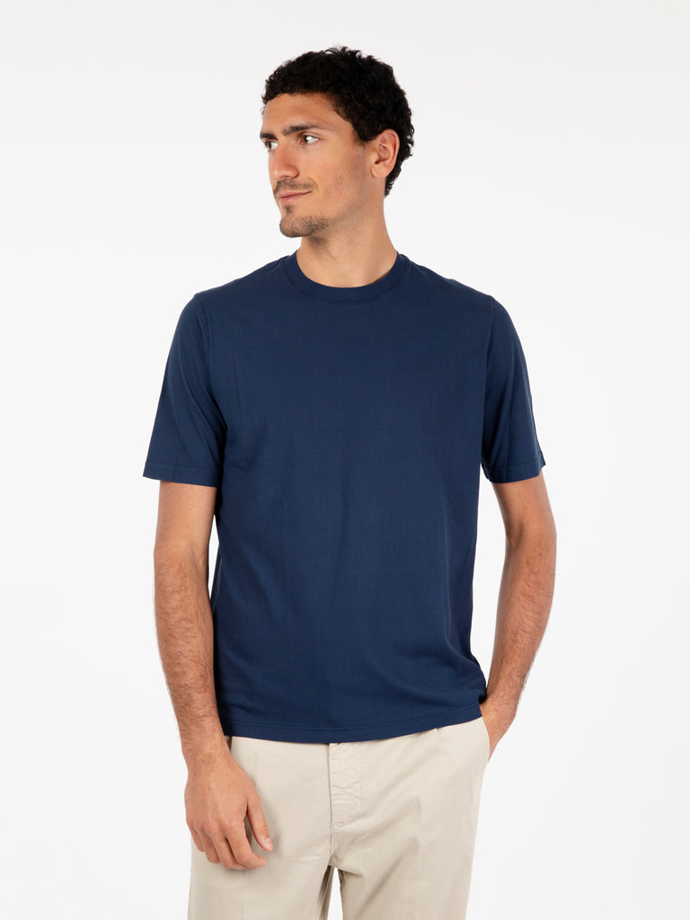 FILIPPO DE LAURENTIIS - T-shirt cotone indaco