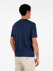 FILIPPO DE LAURENTIIS - T-shirt cotone indaco