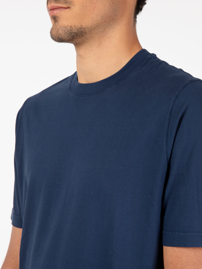 FILIPPO DE LAURENTIIS - T-shirt cotone indaco