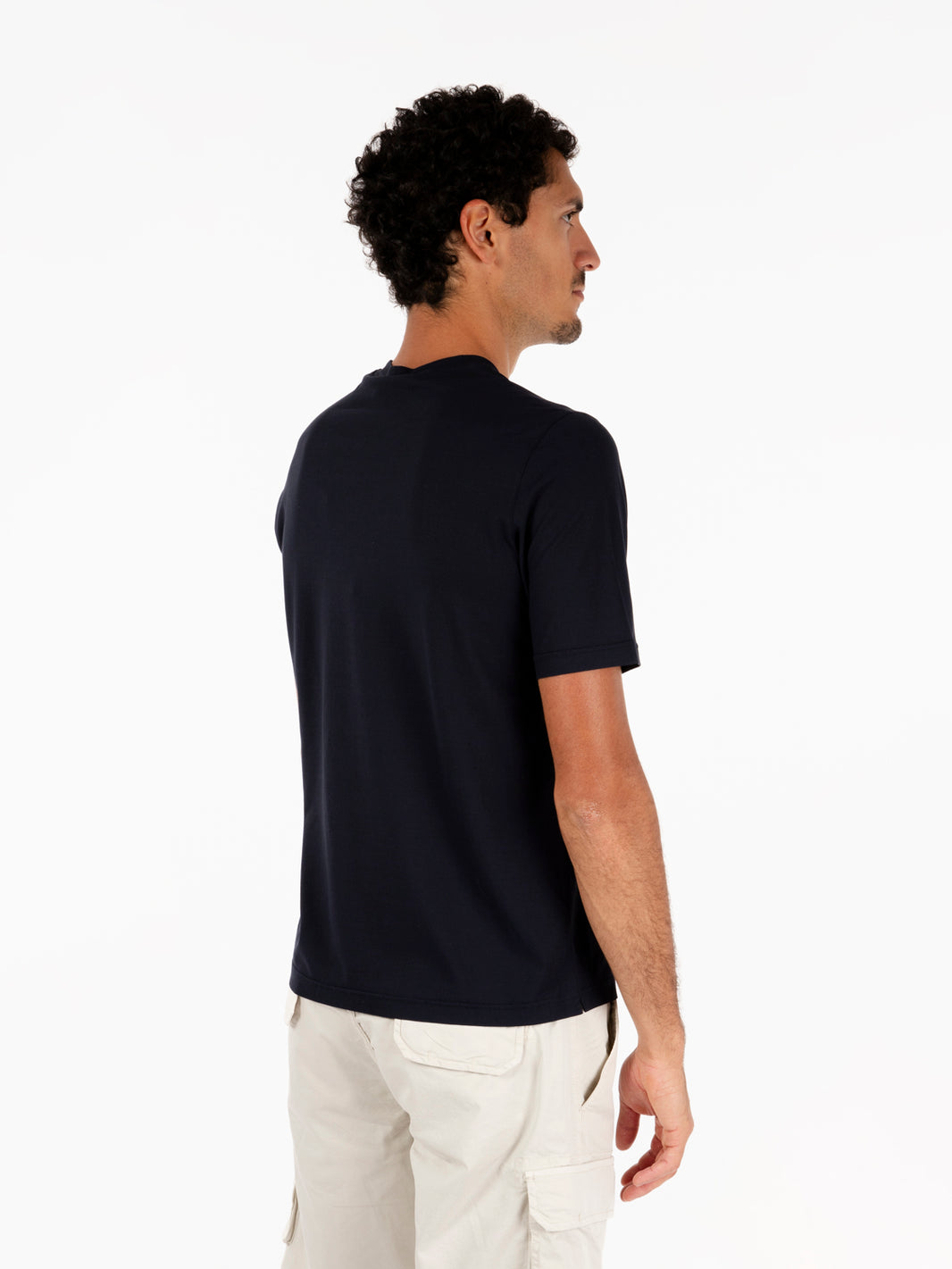 Navy Cotton T-Shirt