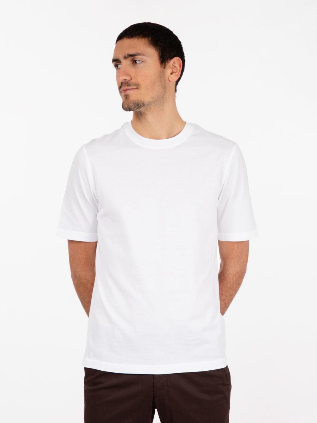 Jervin T-shirt cotton optical white