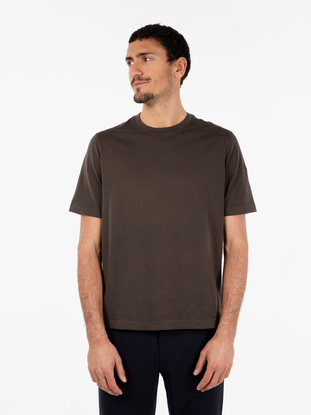 Jervin cotton coffee t-shirt