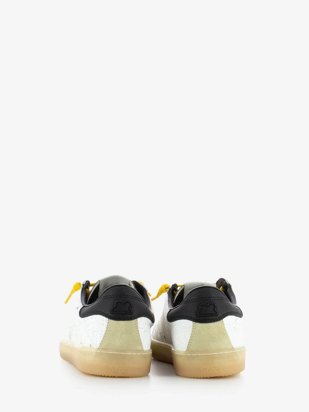 Sneakers Rose in pelle bianco / marrone