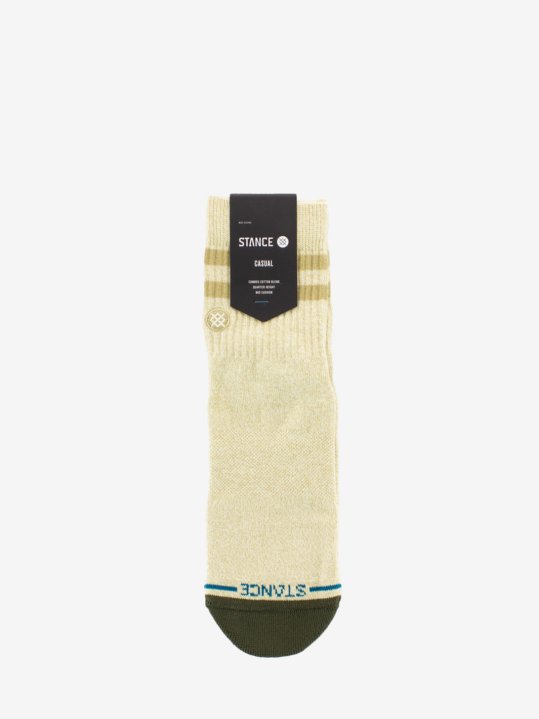 Calzini Marled stripe quarter ivory