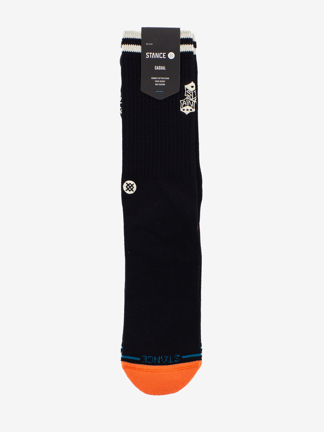 Calzini sock high roller crew black