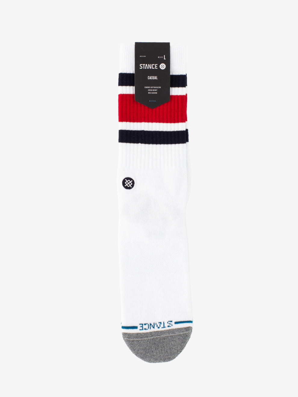 ST Boyd blue red socks