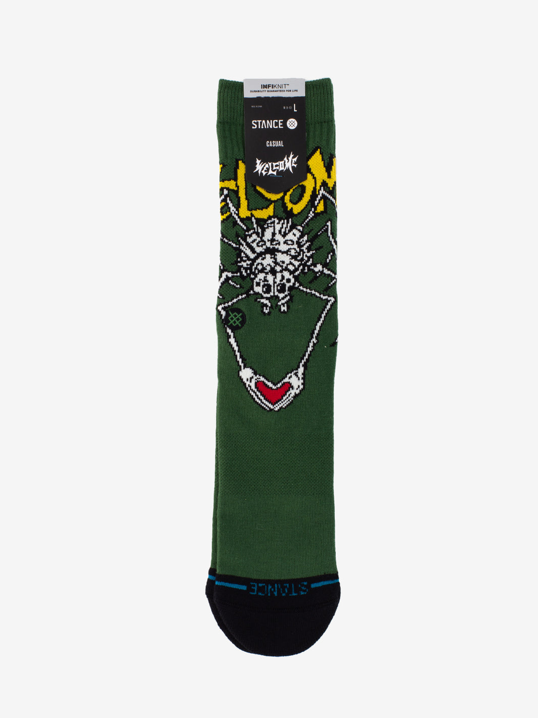 Calzini Welcome Wilbur crew green