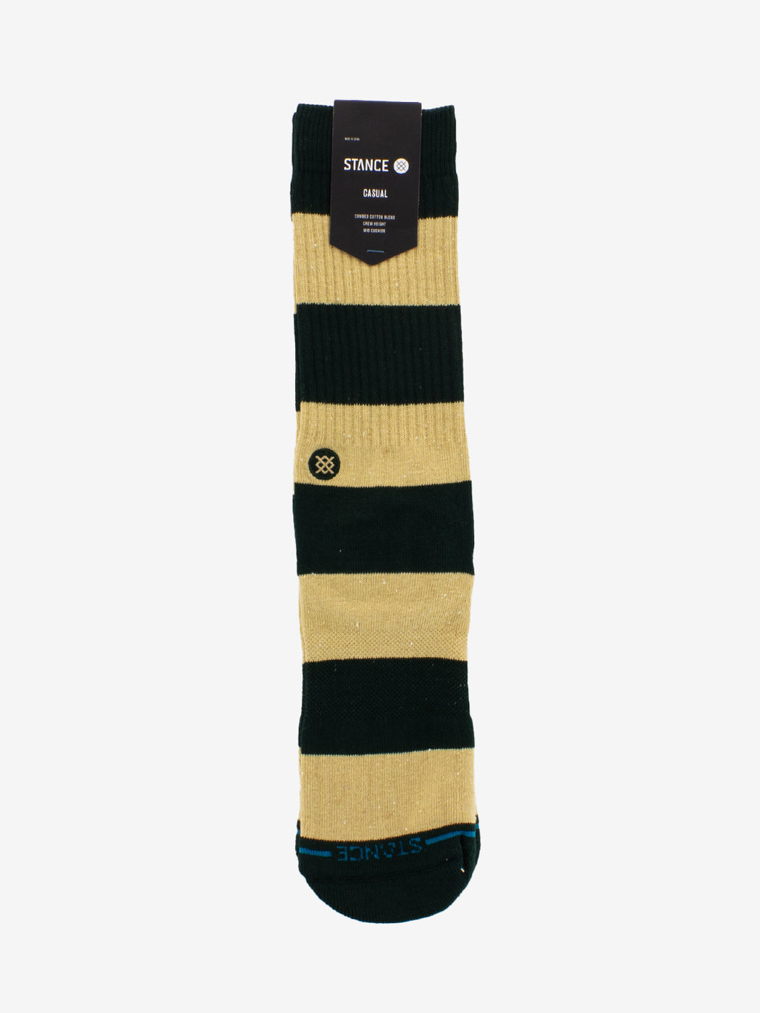 Socks Nep Stripe crew pine