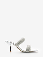 STEVE MADDEN - Sandali con tacco top-notch silver